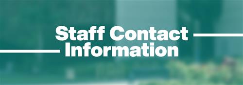 Staff Contacts